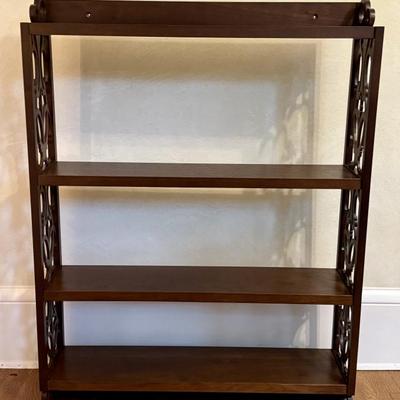 Gorgeous Vintage Wall Shelf 

Commissioned from a woodworker when the client moved into the Lake of Isles home and they needed display...