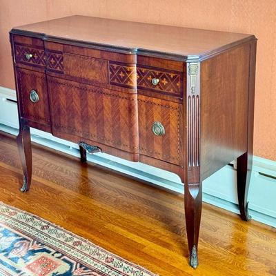 Beautiful Antique Tulip and Satinwood Sideboard