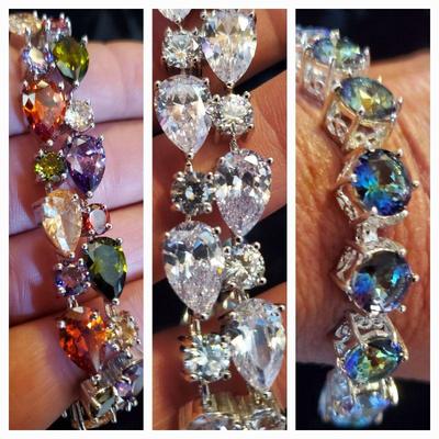 Glitzy blingy bracelets 