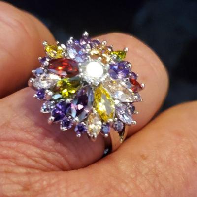 semi-precious stone ring