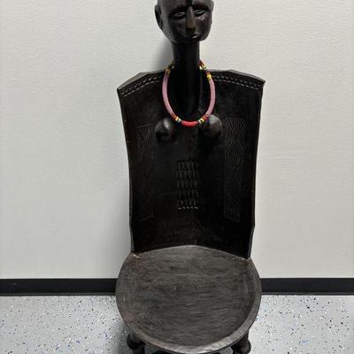 Lot 148 | One Carved Wood Makonde Chair
