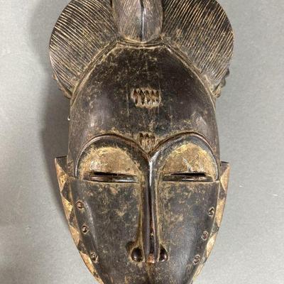 Lot 103 | Carved Wood Baule Mask From Ivory Coast

