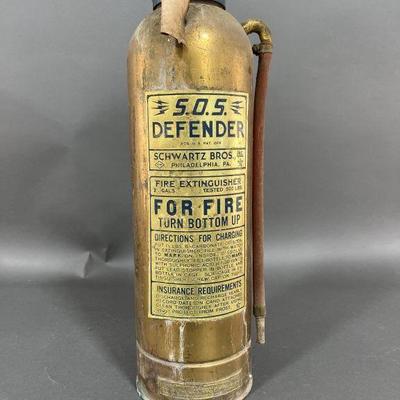 Lot 238 | Antique Brass Fire Extinguisher
