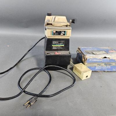 Lot 338 | Vtg Wen Wet Stone Machine and More
