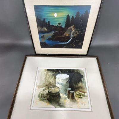 Lot 24 | Two Signed Vintage Paintings Randall Higdon
