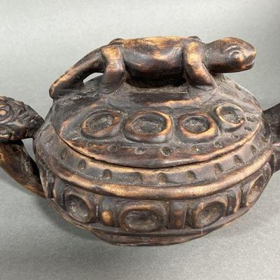 Lot 109 | Carved Wooden Pot With Lid From Cameroon
