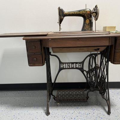 Lot 79 | Antique No. 66 Singer Treadle Sewing Machine
