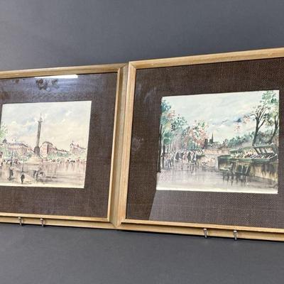 Lot 29 | Two Guy de Neyrac Paris Street Scene Prints
