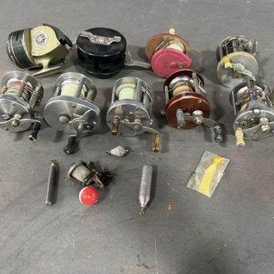 Lot 388 | Vintage Fishing Reels Sinkers & Lures
