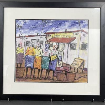 Lot 94 | Signed Mixed Media by Newton Gwanangura
