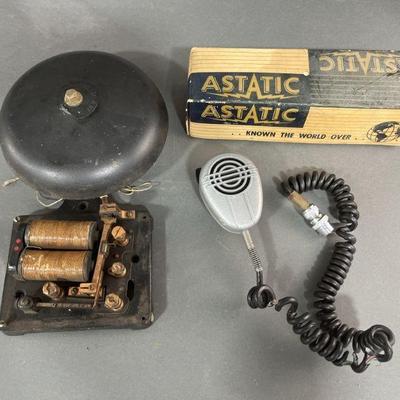 Lot 265 | Vintage Microphone & Antique 48 Volt Bell
