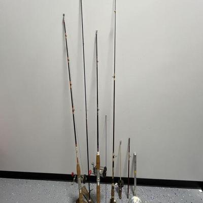 Lot 379 | Collapsible & 3 Piece Steel Rods & 3 Rods & Reels
