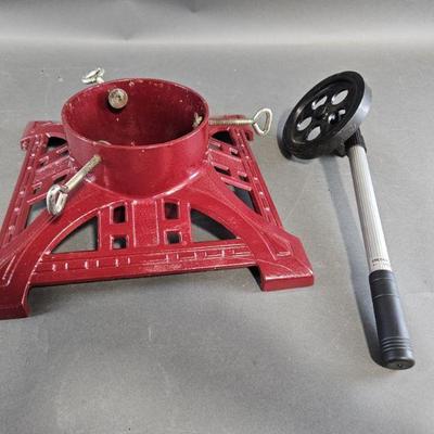 Lot 236 | Vtg Cast Iron Christmas Tree Stand and More
