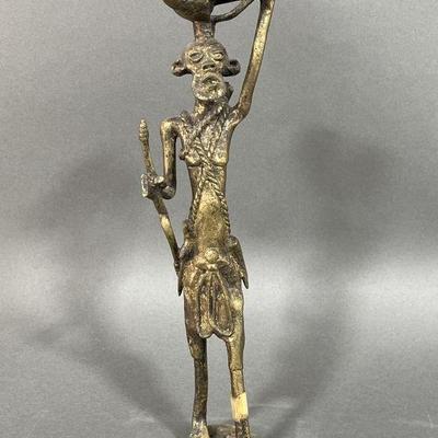 Lot 105 | Benin Brass Sculpture of a Hunter
