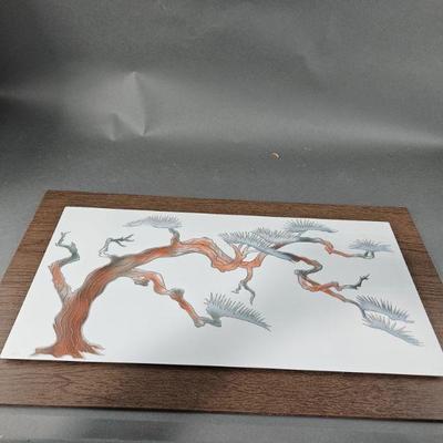 Lot 180 | Metal Bonsai Tree on Wood
