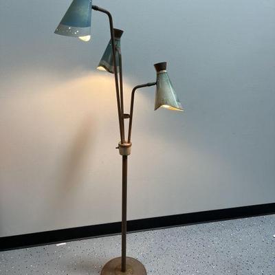 Lot 272 | Retro Floor Lamp with Three Lights
