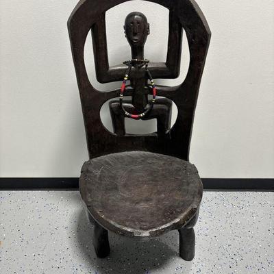 Lot 149 | One Carved Wood Makonde Chair
