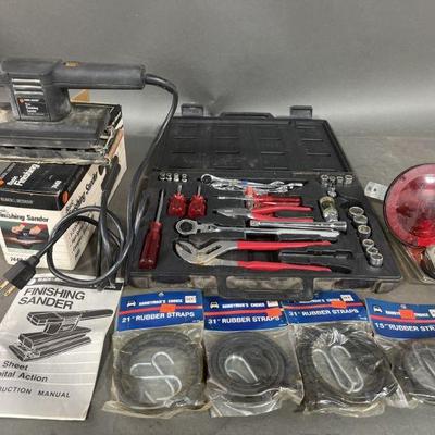 Lot 433 | Finishing Power Sander, Tool Kit & More
