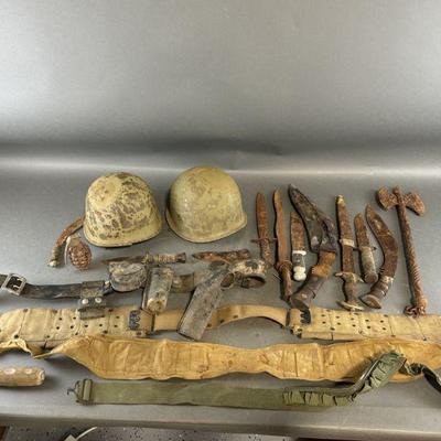 Lot 381 | Large Lot of Vintage Military Equipment
