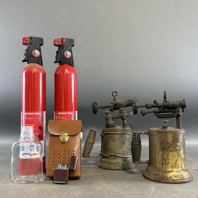 Lot 430 | 2 Vintage Welding Blowtorches, Lighter, & More!
