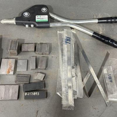 Lot 426 | Steel Sheets, Plates & Metal Strips & Riveter
