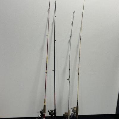 Lot 393 | 4 Vintage Fishing Poles

