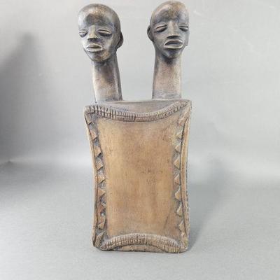 Lot 142 | Vtg Carved Wood Head Rest
