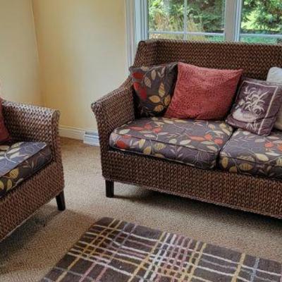 Wicker porch set
