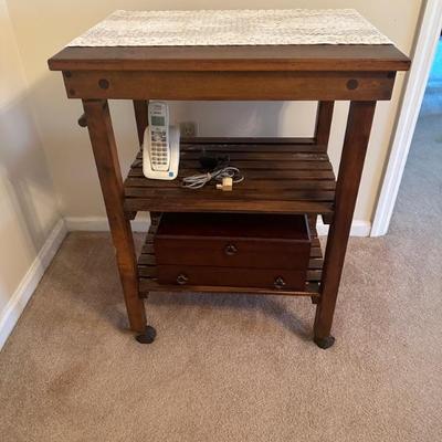 Arts and Crafts style Bar Cart