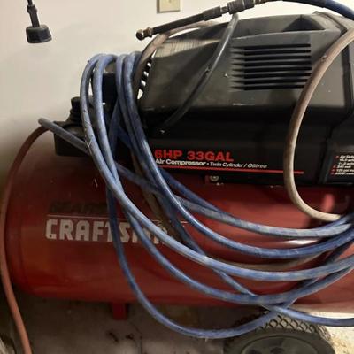 Craftsman 6HP 33 Gal Air Compressor- Twin Cylinder/OilFree 