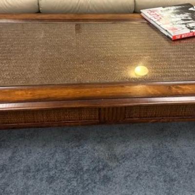 Coffee Table with matching pair of side tables