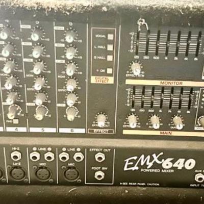 Yamaha EMX 640 200 Watts, 4 OHMS 6 channel Power Mixer 