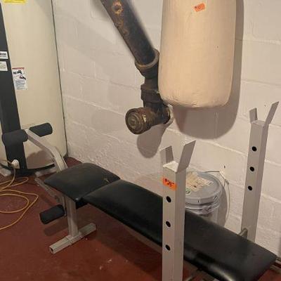 Weight Bench & Punching Bag