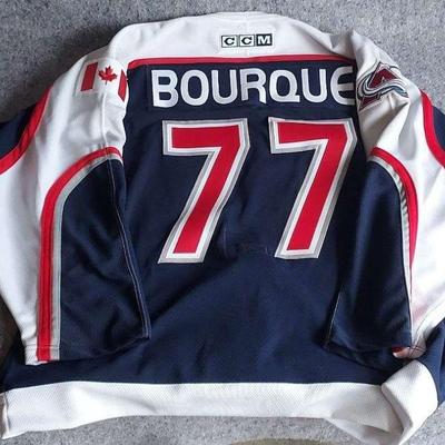 SL474 Ray Bourque Colorado Avalanche CCM Authentic Game Jersey Men's Size 52