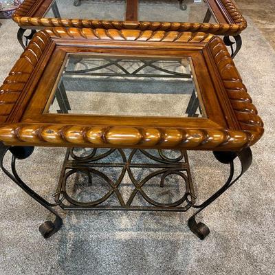 Three Matching Tables
Side Table measuring 28" wide, 18" tall, and 31" deep
 $85