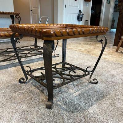 Three Matching Tables
Side Table measuring 28" wide, 18" tall, and 31" deep
 $85
