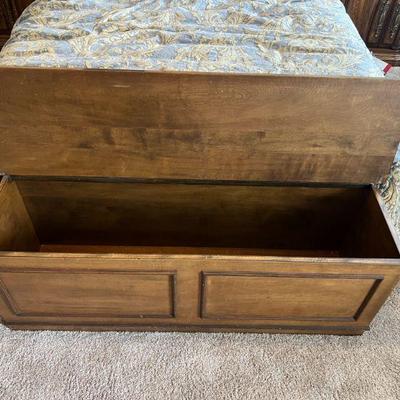 Wooden Blanket Chest
measuring 49.25" wide, 15" deep, and 23" tall
$100.00
