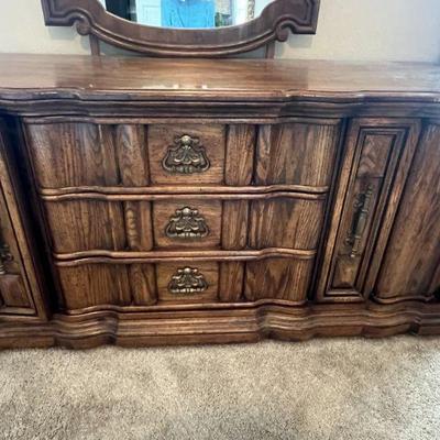 Dresser with Mirror by Burlington measuring 72