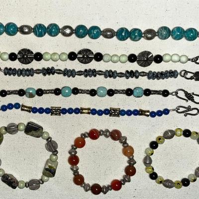 Sterling- Natural Stones - Handcrafted- Some .999