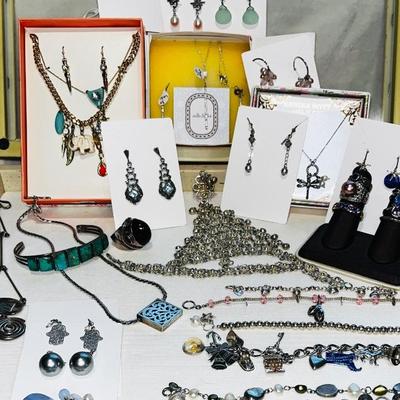 Sterling - Native American - Turquoise - Crystal - Pearl and other stones