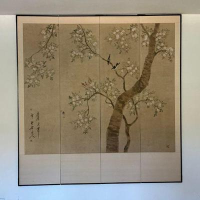 4 Panel Japanese Wal Screen 68 x 70"