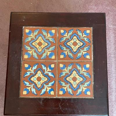 Tiled end table 