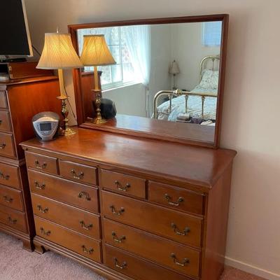 Low Boy Dresser with Mirror 