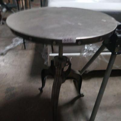 STEEL CRANK TABLE $1,200.00