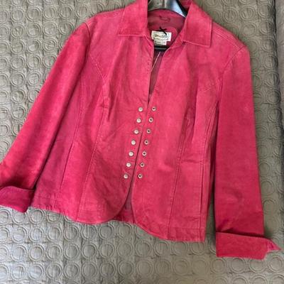 Pink • Suede • Jacket • Size M • $66