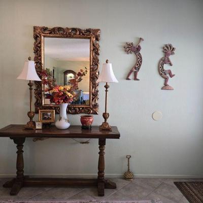 Lamps are sold and wall decor