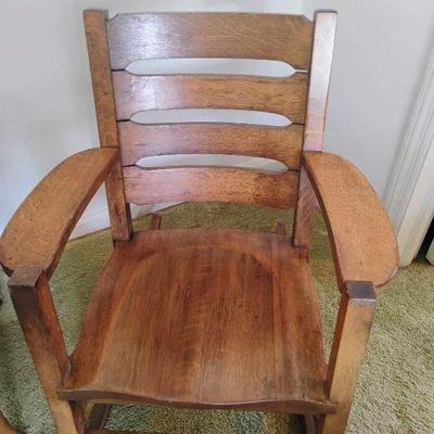 “Limbert” style Arts & Crafts rocker