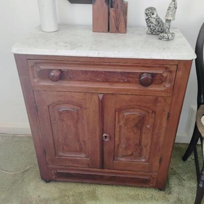 Victorian marbletop commode