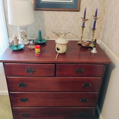Solid mahogany chest if drawers