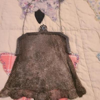 Antique mesh purse